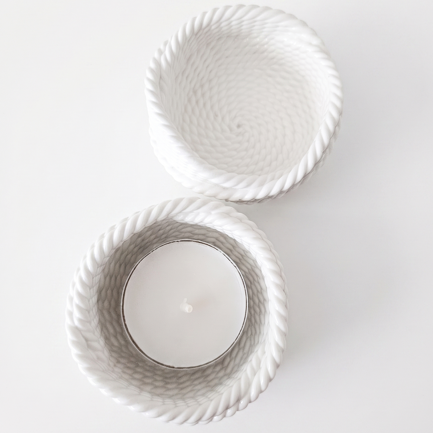 Design-kynttilänjalka Lanka – Valkoinen