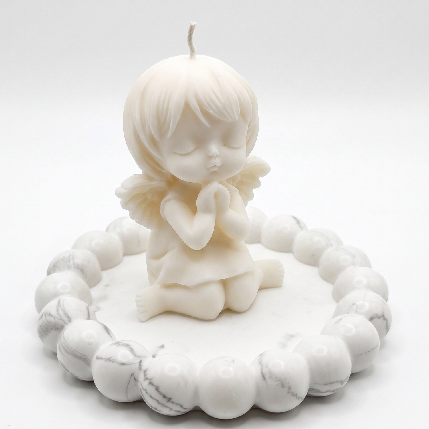 Design-tarjotin Perla - Valkoinen / Hopea
