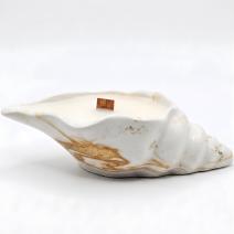 Aura-kynttilä - Valkoinen / Kulta / Suitsuke